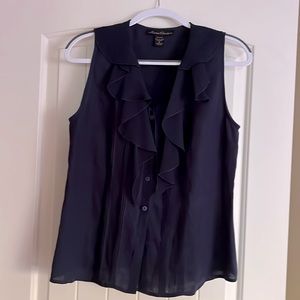 Navy Blue Sleeveless blouse